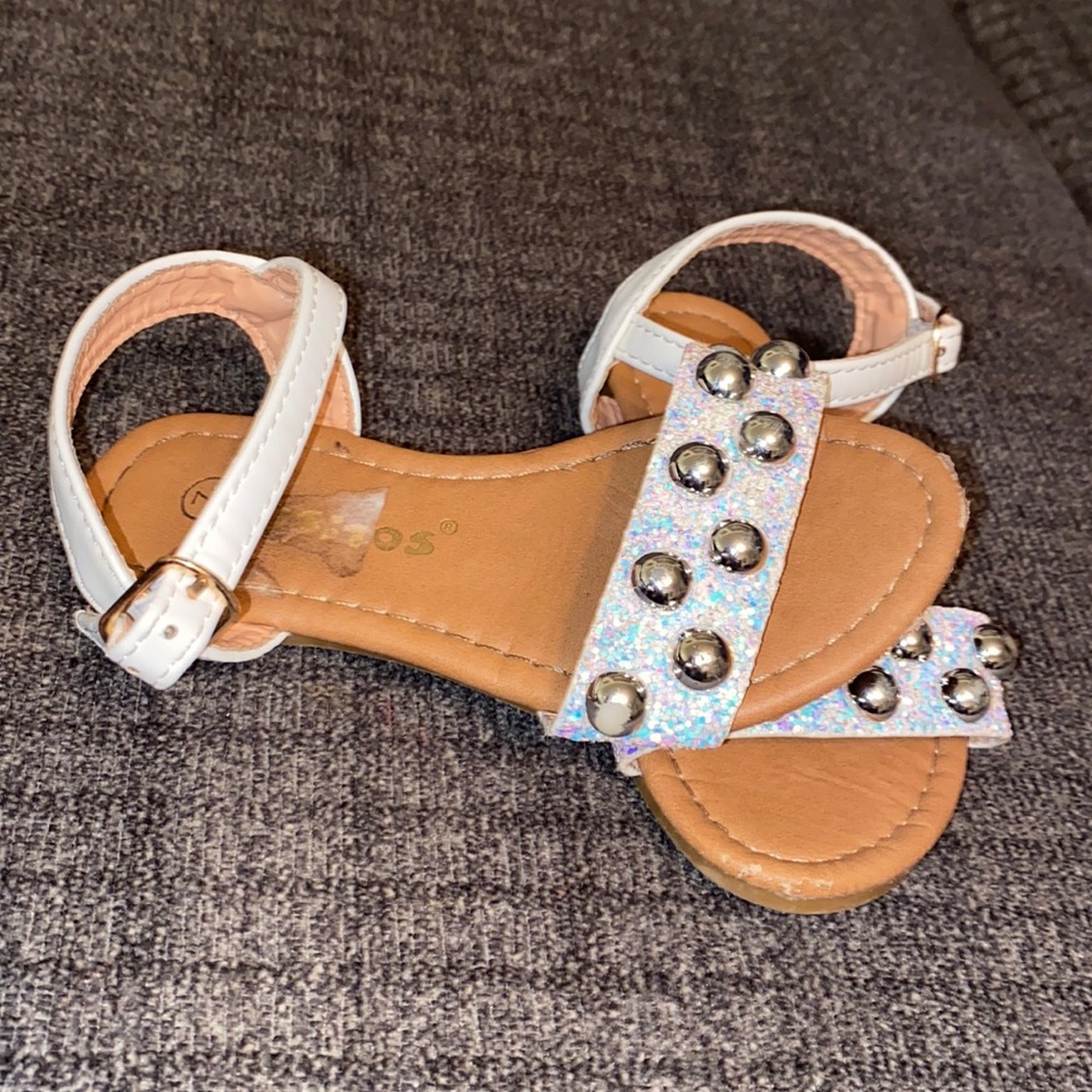 White sandals